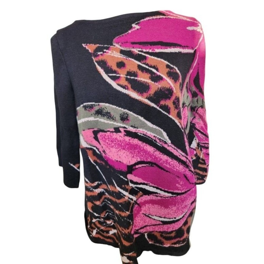 Chico's Pullover Sweater Abstract Print Size Medium Super Soft